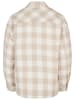 Urban Classics Urban Classics Damen Ladies Flanell Padded Overshirt in whitesand/lighttaupe