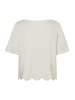 More & More kurzes 1/2 Arm Shirt, Spitzenbesatz in offwhite