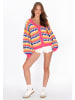 myMo Cardigan in pink multicolor