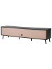 Beliani TV-Schrank BLACKPOOL in Braun/Schwarz - (W) 177 x (H) 46 x (L) 40 cm
