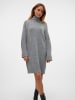 Vero Moda Strickkleid in Medium Grey Melange