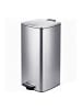 relaxdays Mülleimer in Silber - 60 Liter