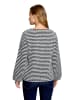 Betty Barclay Sweatshirt mit Kordelzug in Weiß/Schwarz