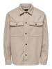 Only&Sons Lockere Hemd Jacke Workwear Shacket ONSASH in Beige