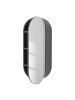 home24 Spiegelschrank LINDHOLM oval in Grau
