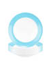 Seltmann Weiden 6er Set Suppenteller Liberty Pure Colors in ø 23,5 cm in Lagoon Blue