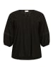 KAFFE curve Langarm-Bluse KCtara in Black Deep CC.