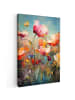 MuchoWow Leinwand bilder Bunte Blumen (BxH)