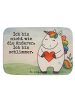Mr. & Mrs. Panda Badteppich Einhorn Herz Design mit Spruch in Weiß