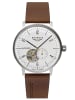 Bauhaus Armbanduhr für Herren Pure Automatik Open Heart Braun