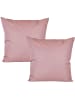 JACK 2er Set Outdoor Kissenhülle 60x60cm Uni in Altrosa