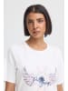 Pulz Kurzarm-Bluse PZBETHANY Regular fit in Bright White