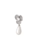 faina Women Drop Earrings in Silver White
