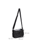 relaxdays Lenkertasche in Schwarz - (B)28 x (H)18 x (T)15 cm