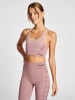 Hummel Hummel Top Hmlclea Yoga Damen Atmungsaktiv Schnelltrocknend Nahtlosen in WOODROSE/ROSE TAUPE MELANGE