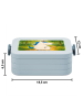 Mr. & Mrs. Panda Bento Box Einhorn Mann Design ohne Spruch in Blau Pastell