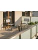 Beliani 3-tlg Bistro Set TAVOLETO in Grau
