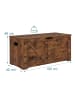 relaxdays Sitzbank in Vintagebraun - (B)100 x (H)46 x (T)40 cm
