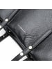 Lazarotti Milano Leather Schultertasche Leder 33 cm in black