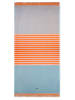 Ross Hamamtuch Stripe in Türkis / orange