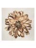 WALLART Leinwandbild - Dahlie Blume Gold Metallic in Gold