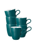 Seltmann Weiden 6er Set Henkelbecher Life Fashion in 400 ml in Trendy Petrol