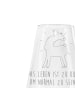 Mr. & Mrs. Panda Weinglas Lama Stolz mit Spruch in Transparent