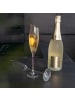 Intirilife Champagner Glas Set 150 ml Sekt Prosecco Gläser in 6x mit Regenbogen Schimmer