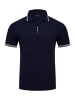 behype Poloshirt ZIP KNIT-POLO in Dunkelblau