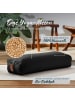 Lumaland #DoYourYoga Yoga-Bolster Paravati - gefüllt mit Dinkelspelz - 67x22x13cm - Schw