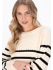 DreiMaster Maritim Women Sweater in offwhite black