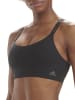 adidas Bustier SCOOP LOUNGE BRA in schwarz-gemustert