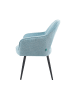 DUBI Möbel 2er-Set: Esszimmerstuhl Mika-Runa in Hellblau - (B)60 x (H)87 x  (T)65 cm