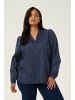 KAFFE curve Langarm-Bluse KCmai Regular fit in Midnight Marine