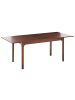 Beliani Esszimmertisch DELMAS in Braun - (W) 90 x (H) 76 x (L) 160 cm