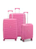 Roncato Skyline 2.0 4 Rollen Kofferset 3-teilig mit Dehnfalte cyber pink