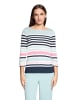 Betty Barclay Basic Shirt mit U-Boot-Ausschnitt in Mint/Dark Blue