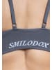 SMILODOX Sport BH Maria Solid Scrunch in Anthrazit