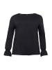 sheego Shirt in schwarz