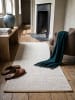 Teppichläufer Uni pflegeleicht Wohnzimmer Schlafzimmer Flur Esszimmer in Creme
