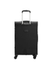 D&N Travel Line 9504 - 4-Rollen-Trolley M 67 cm erw. (black) in schwarz