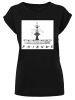 F4NT4STIC T-Shirt FRIENDS TV Serie Fountain Sketch in schwarz