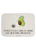 Mr. & Mrs. Panda Badematte Avocado Tanzen mit Spruch in Weiß