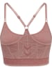 Hummel Hummel Top Hmlmt Yoga Damen Atmungsaktiv Feuchtigkeitsabsorbierenden Nahtlosen in WITHERED ROSE/ROSE TAN MELANGE