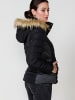 KOROSHI Women's puffer jacket with hood extraib in SCHWARZ