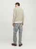 Jack & Jones Strickjacke mit Viertelreißverschluss in White Melange