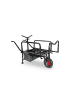 relaxdays Angelwagen-Transportwagen "2-Rad" in Schwarz - (B)145 x (H)65 x (T)55 cm