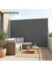 SONGMICS Seitenmarkise Sheld in Anthrazit - (B)300 x (H)200 cm