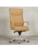 KADIMA DESIGN Bürostuhl BIGBOSS Bezug Kunstleder Caramel Schreibtischstuhl bis 150 in Beige