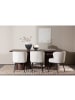 ebuy24 Essgruppe Olivia (7-teilig) Mocca 100 x 210 cm